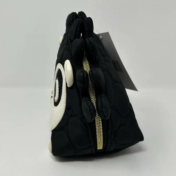 Betsey Johnson Pink Hedgehog Kitsch Cosmetic Pencil Travel Bag New with Tag - Picture 5 of 16